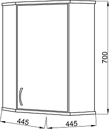 Ceruttispa Зеркальный шкаф Венеция 40 – фотография-3